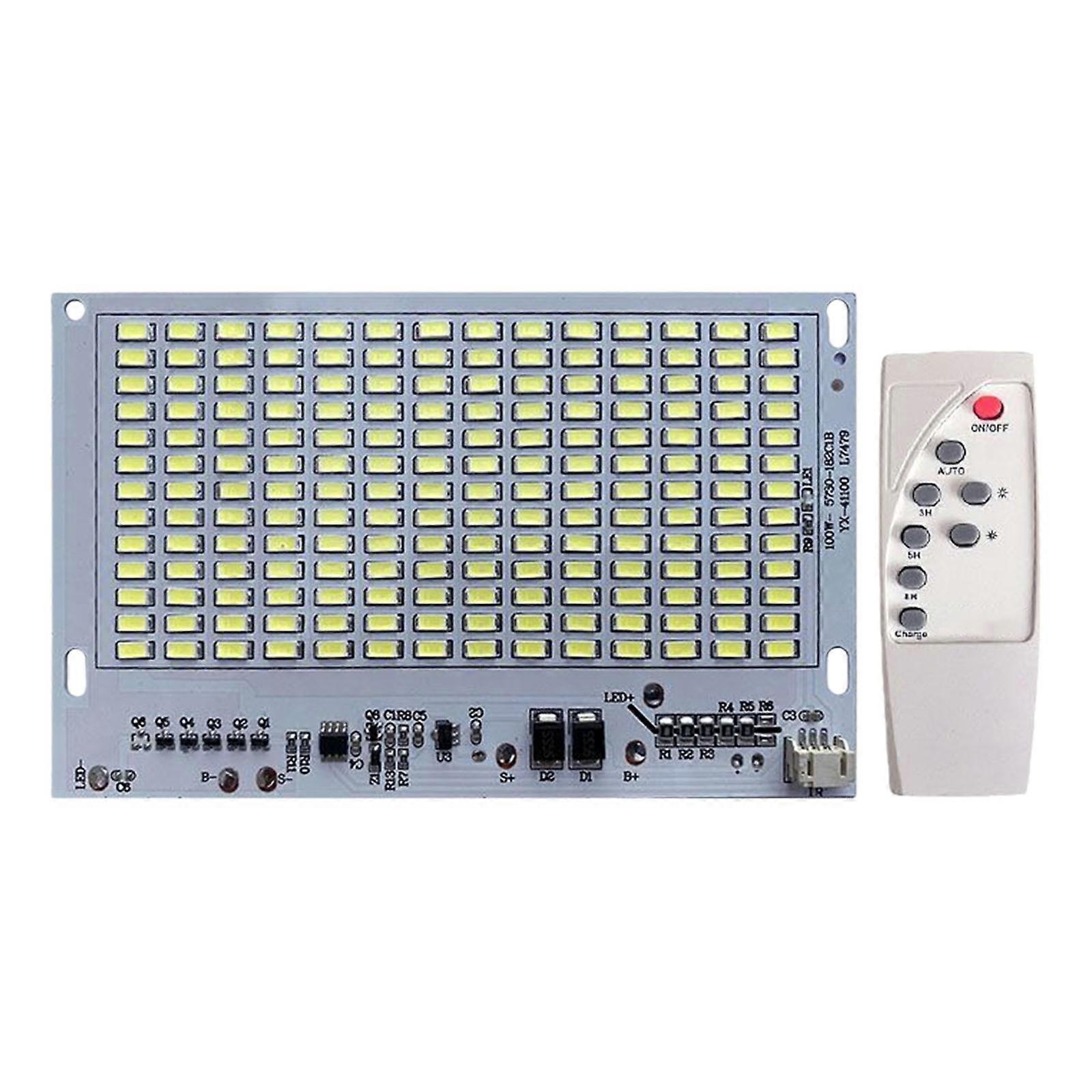 25/40/60/100W LED Solar Light Board Light Source Panel High Brightness with Remote Control For Outdoor Commercial Multicolor