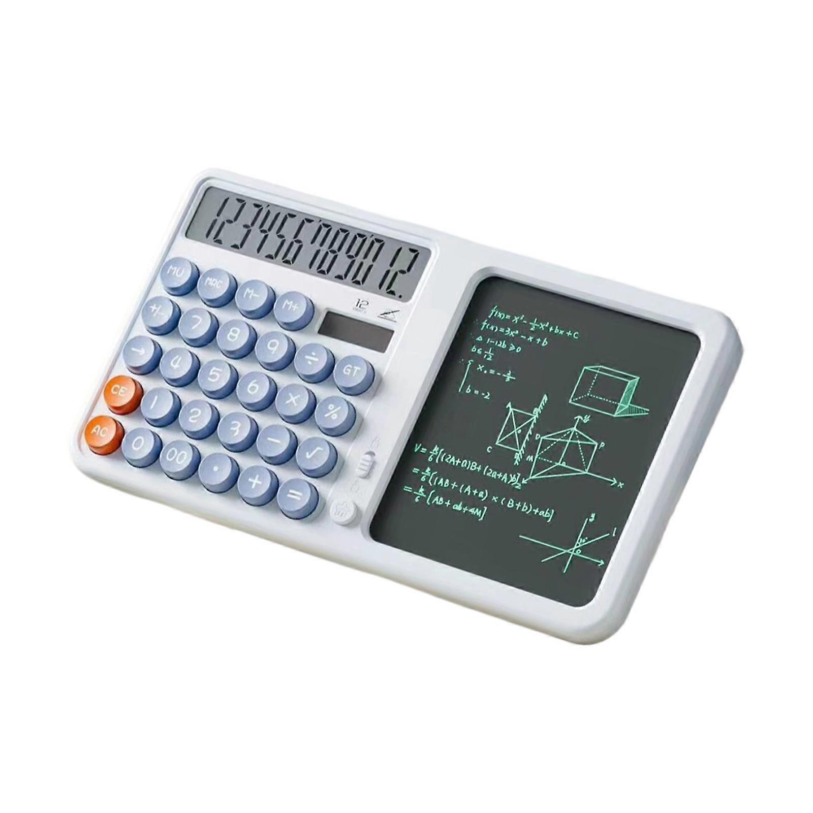 Double Power Supply Quiet Calculator With 100000+ Erasable Writing Pad Pen For Efficient Office Study Work  Xunzi