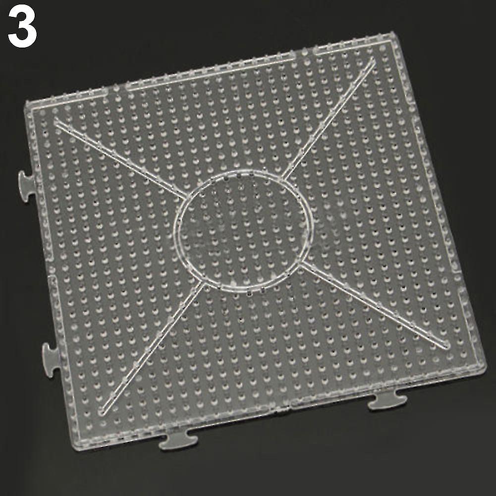 Clear Square Hexagon Round Large Pegboards Board For Hama Fuse Beads Kids Toy