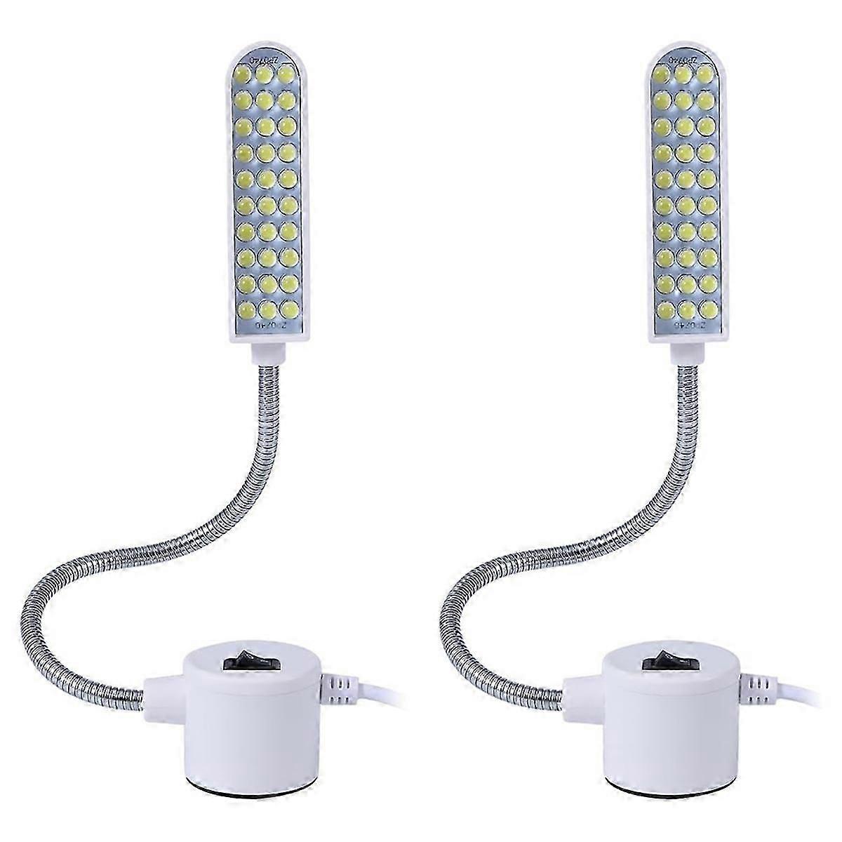 30 LED Sewing Machine Light with Magnetic Base and Flexible Gooseneck, Portable Work Light 2pack EU