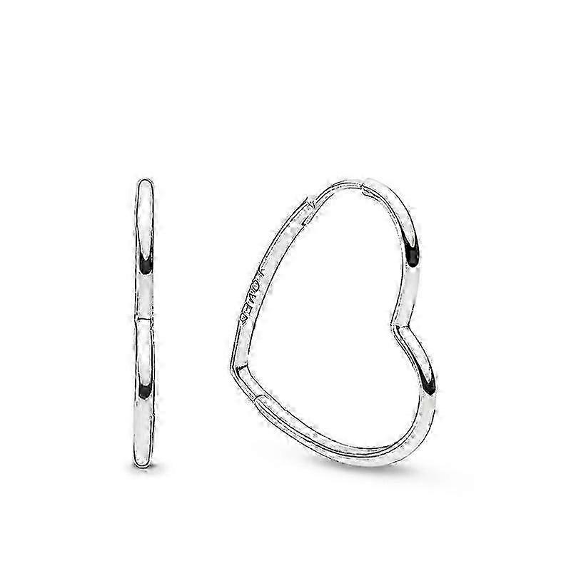 f 1 Pair Earrings Ear Drops Heart Shape Earrings Ear Decor