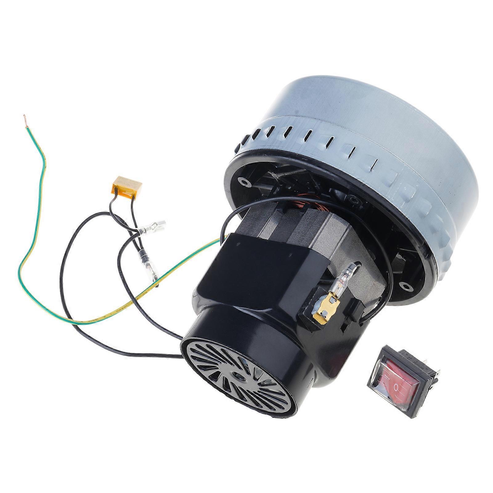 1500W Vacuum Cleaner Motor Water Suction Machine Motor Dry and Wet Use Motor Metal Motor Suitable for Various Models Multicolor