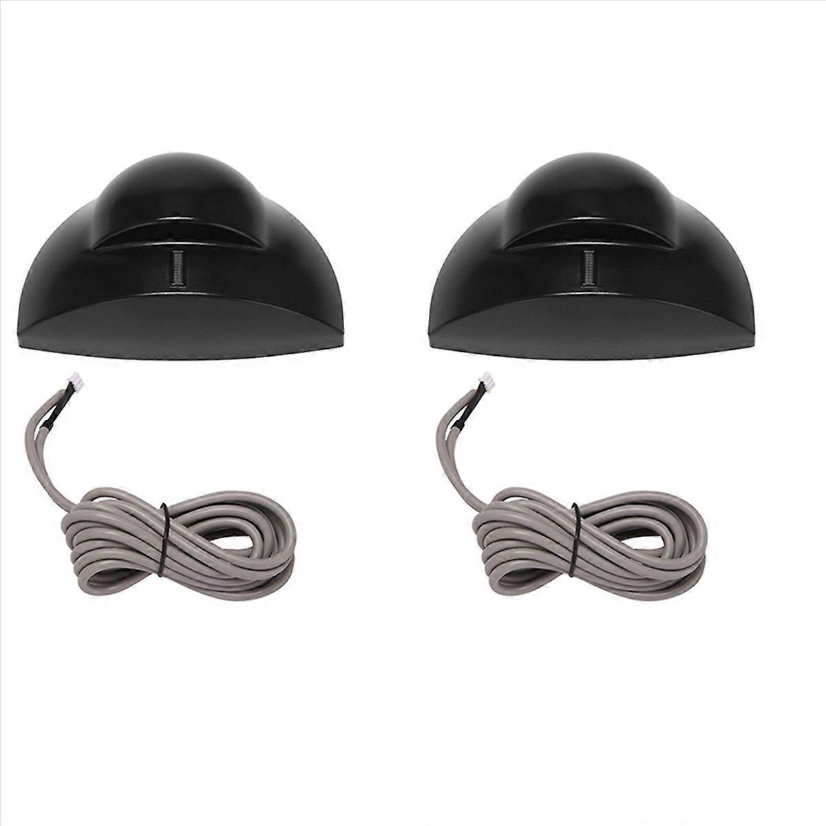 2X PIR Motion Sensor Exit Infrared Detector for Exit for Automatic Opening Door Access Control,Black