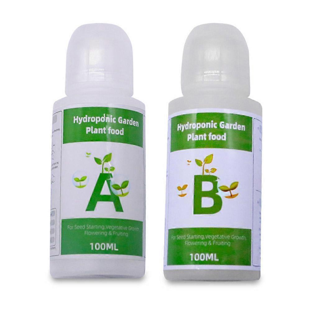 Universal Plant Nutrient Solution AB Fertilizer For Hydroponic Soilless Growing System Promotes Healthy Plant Growth Easy To Use 100ML