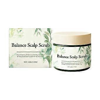 Natural Scalp Scrub  Gentle Exfoliating Scalp Treatment for Flaky, Irritated Scalp  Natural Botanical Formula Avocado & Grapeseed Oils, 100g