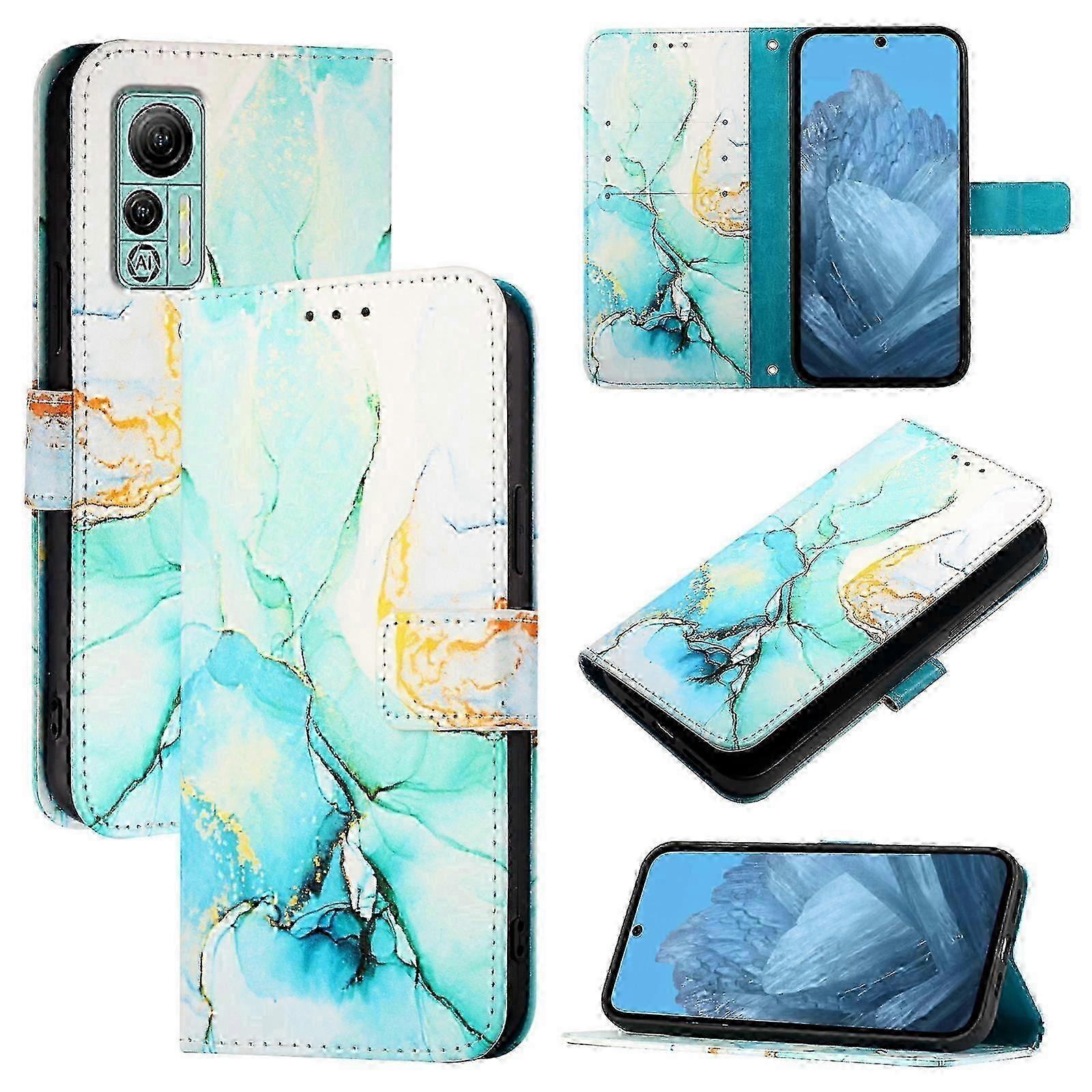 w PT003 Marble Pattern Flip Leather Phone Case For Ulefone Note 14