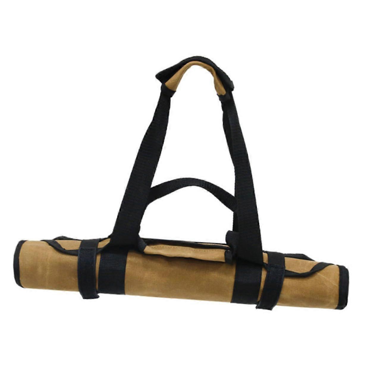 Canvas Firewood Log Carrier Tote Bag with Large Capacity for Fireplace or Wood Stove Storage