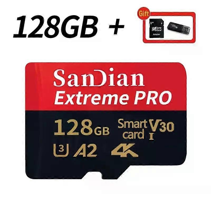 High-Speed 128GB 256GB Micro TF/SD Card Class 10, U3, V30, A2 Large Sotorage Mini Cards for Laptop/Smartphones/Mac