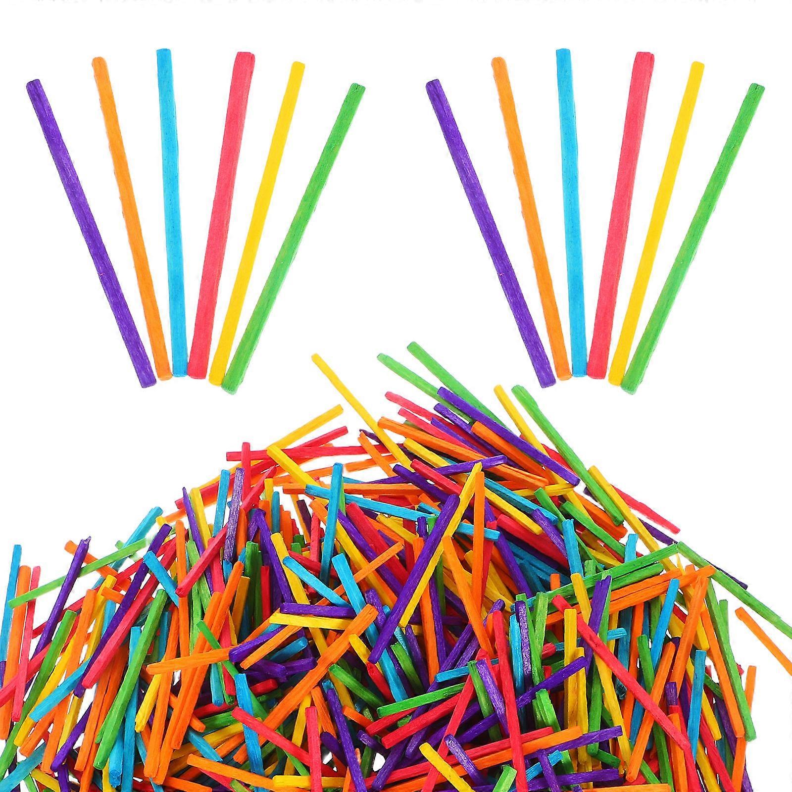 Wood Craft Sticks Small Craft Sticks for Crafting 1000Pcs for Art Making