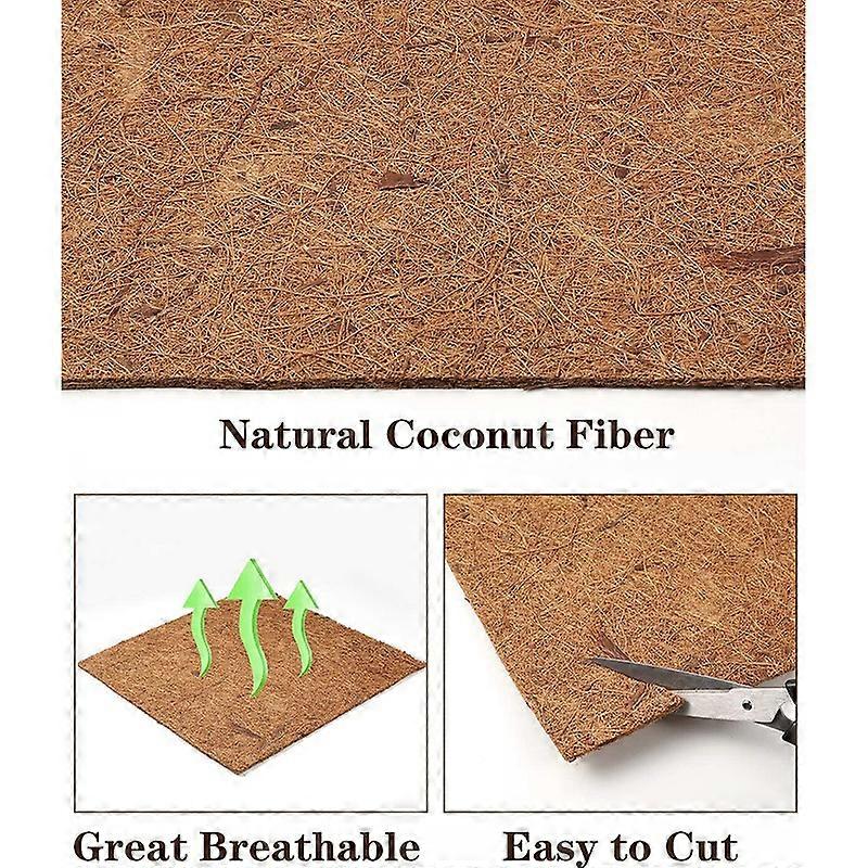 Natural Coconut Fiber Mat, Reptile Carpet, Pet Terrarium Substrate for Lizard Snake Turtle Turtles Iguana Gecko