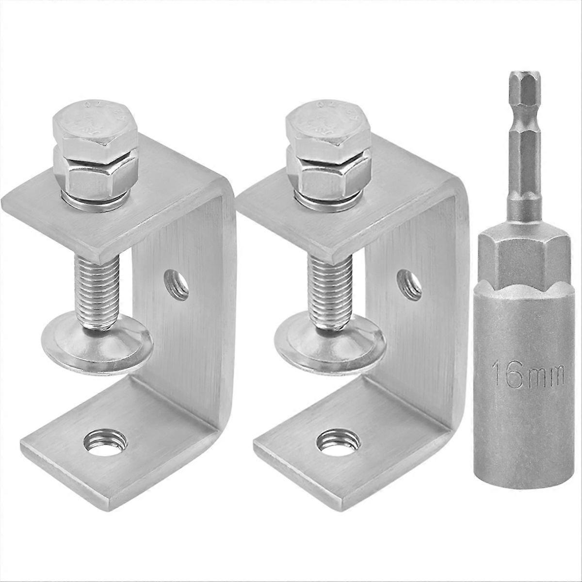 2er-Pack Mini-C-Klemmen, 304 C-Klemmen aus Edelstahl