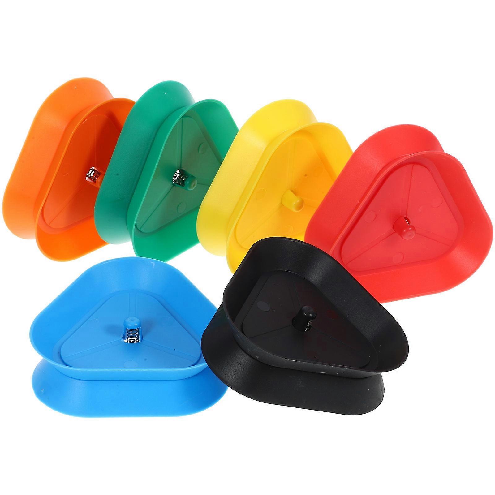 Durable Triangle Playing Card Holder for Home Use in Assorted Color Made of ABS Material  6pcs Set