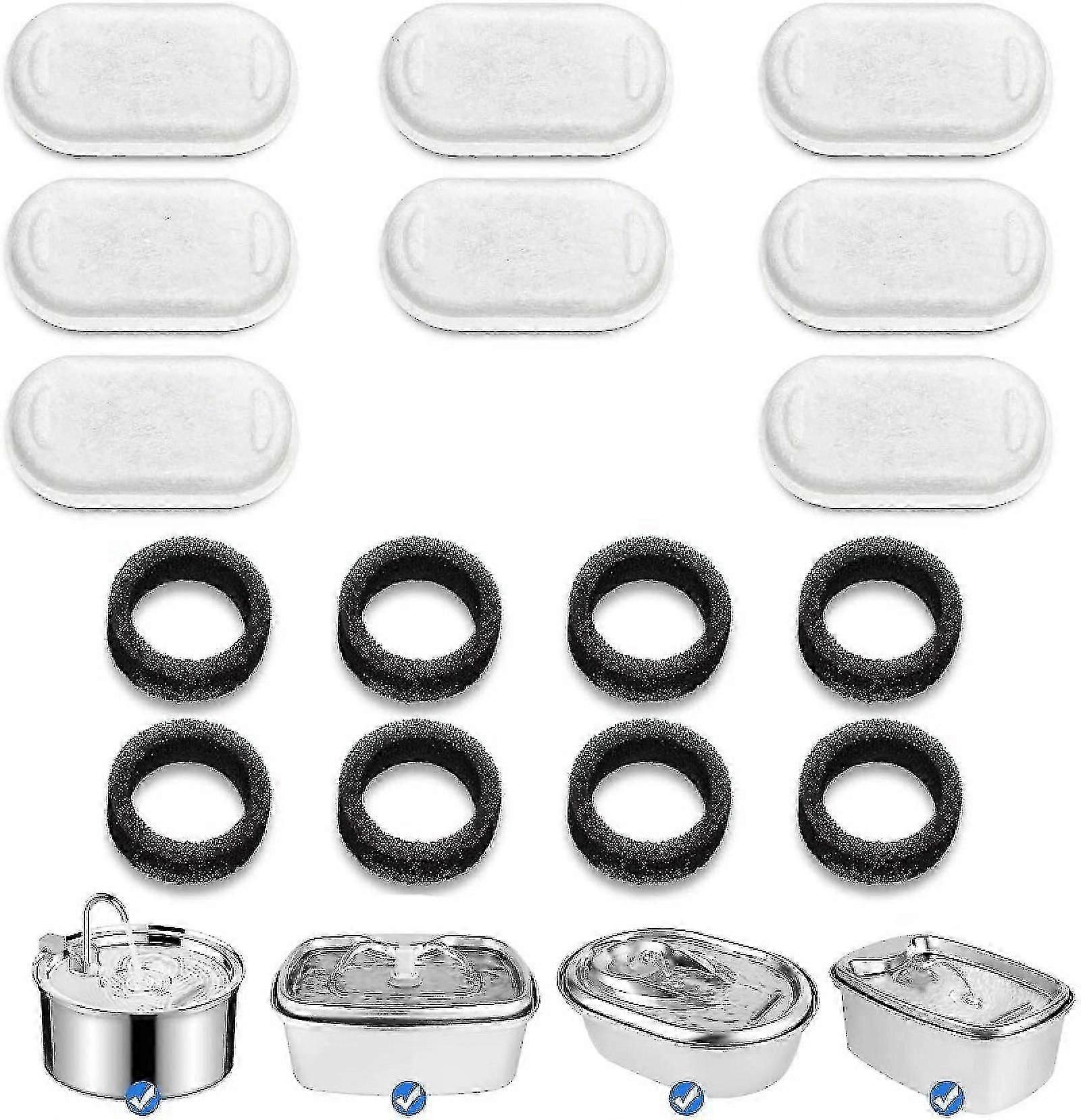نافورة مياه للقطط 108 أوقية / 3.2 لتر مع ضوء LED ومضخة هادئة وفلتر من 3 مراحل للقطط الأليفة المتعددة