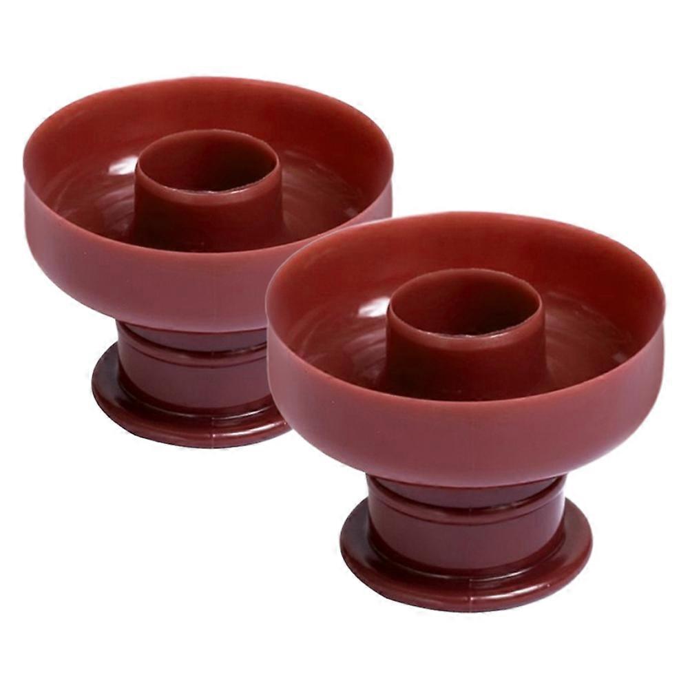 Donut Mold Round Donut Mold for Baking 2Pcs Light Brown Plastic Molds
