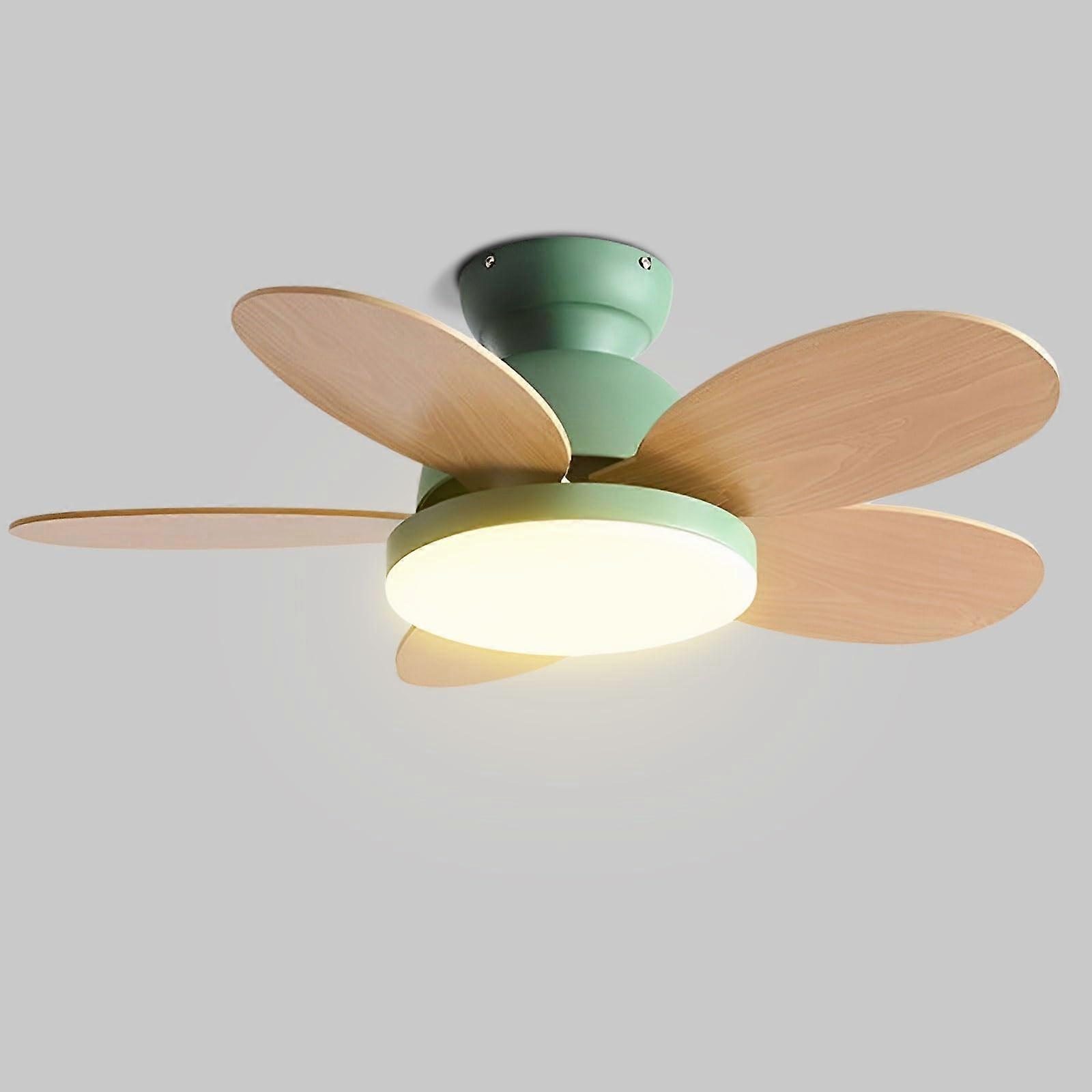 42 Inch Quiet Ceiling Fan with Light, Modern Reversible DC Motor, Remote and Wall Control, Green