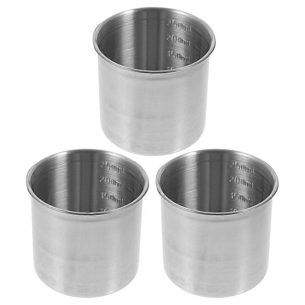 Stainless Steel Measuring Cup Multipurpose Measuring Cup for Kitchen 3Pcs