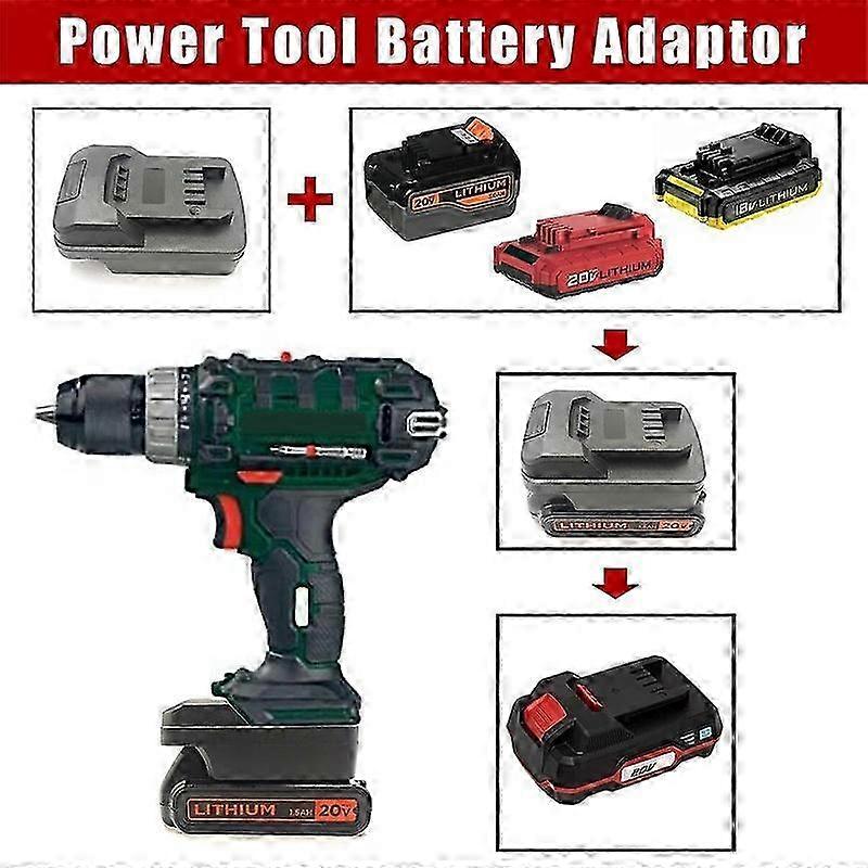 Battery Adapter Converter for Black Decker 20V Li-ion to for Parkside Power Tool
