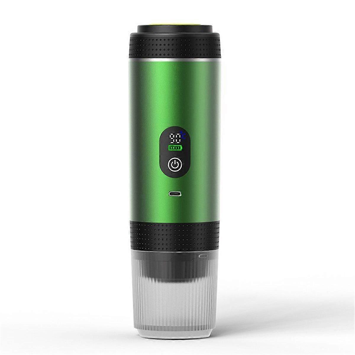 Portable Capsule Coffee Maker with Digital Display - Espresso Machine for Home, Car, and Camping Us
