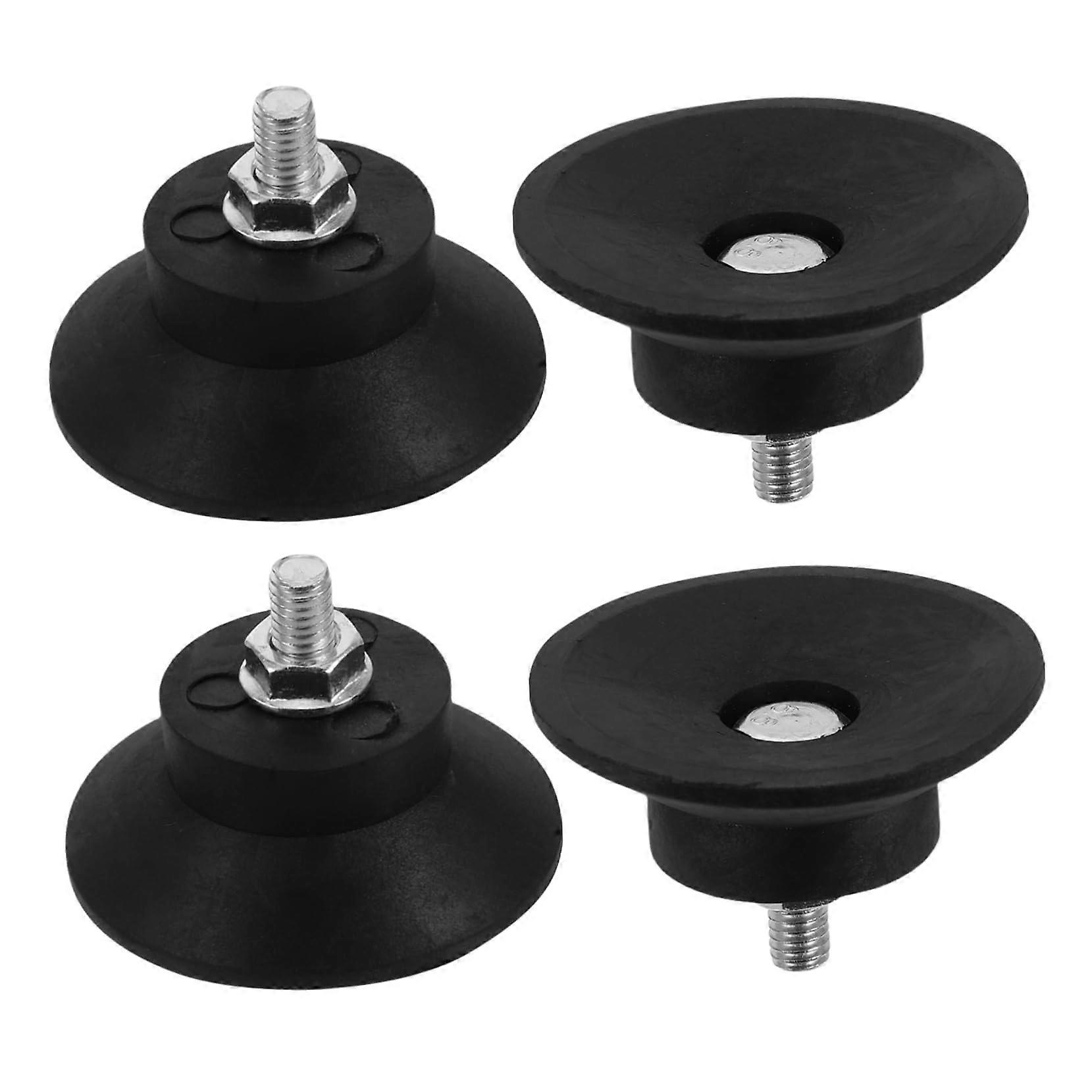 4pcs Rubber Vibration Isolation Pads with Threaded Foot Design for Generators and Heavy Equipment
