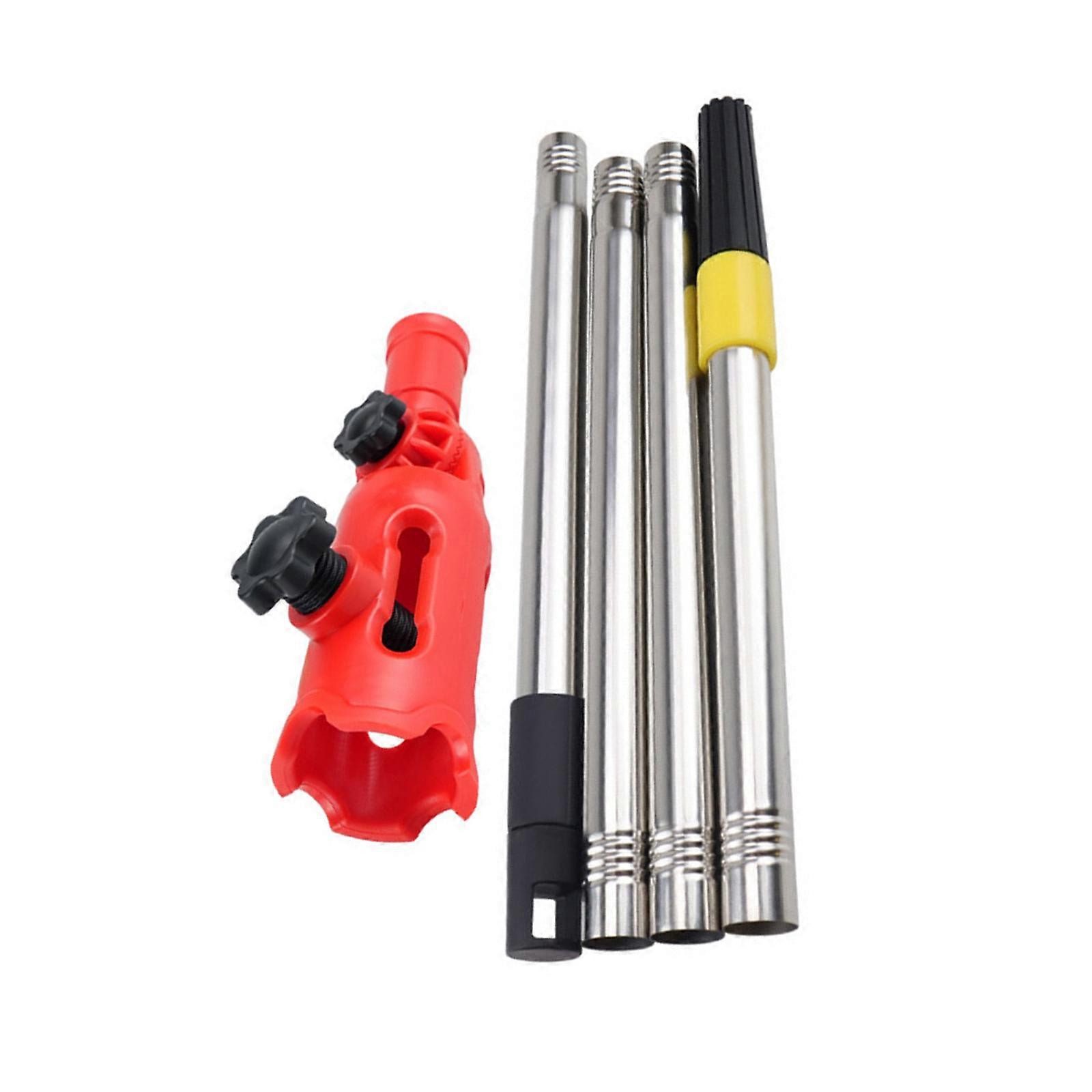 Rallonge de pinceau multi-angles avec tête rotative, outil de finition des bords, rallonge pour poteau de 110 cm, support de fixation facile à utiliser.
