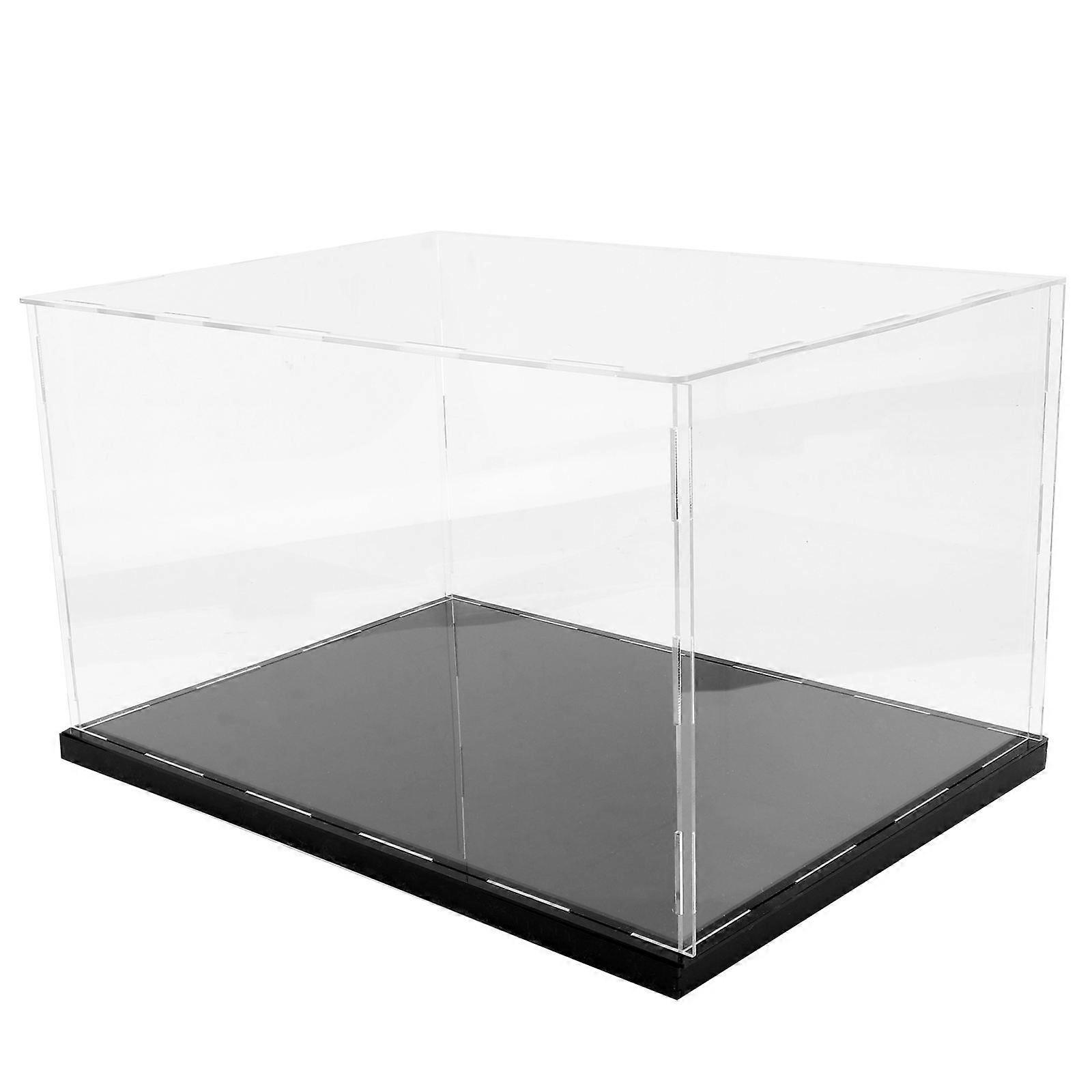 Transparent Model Display Box for Acrylic Use 2Pcs Handmade Display Case