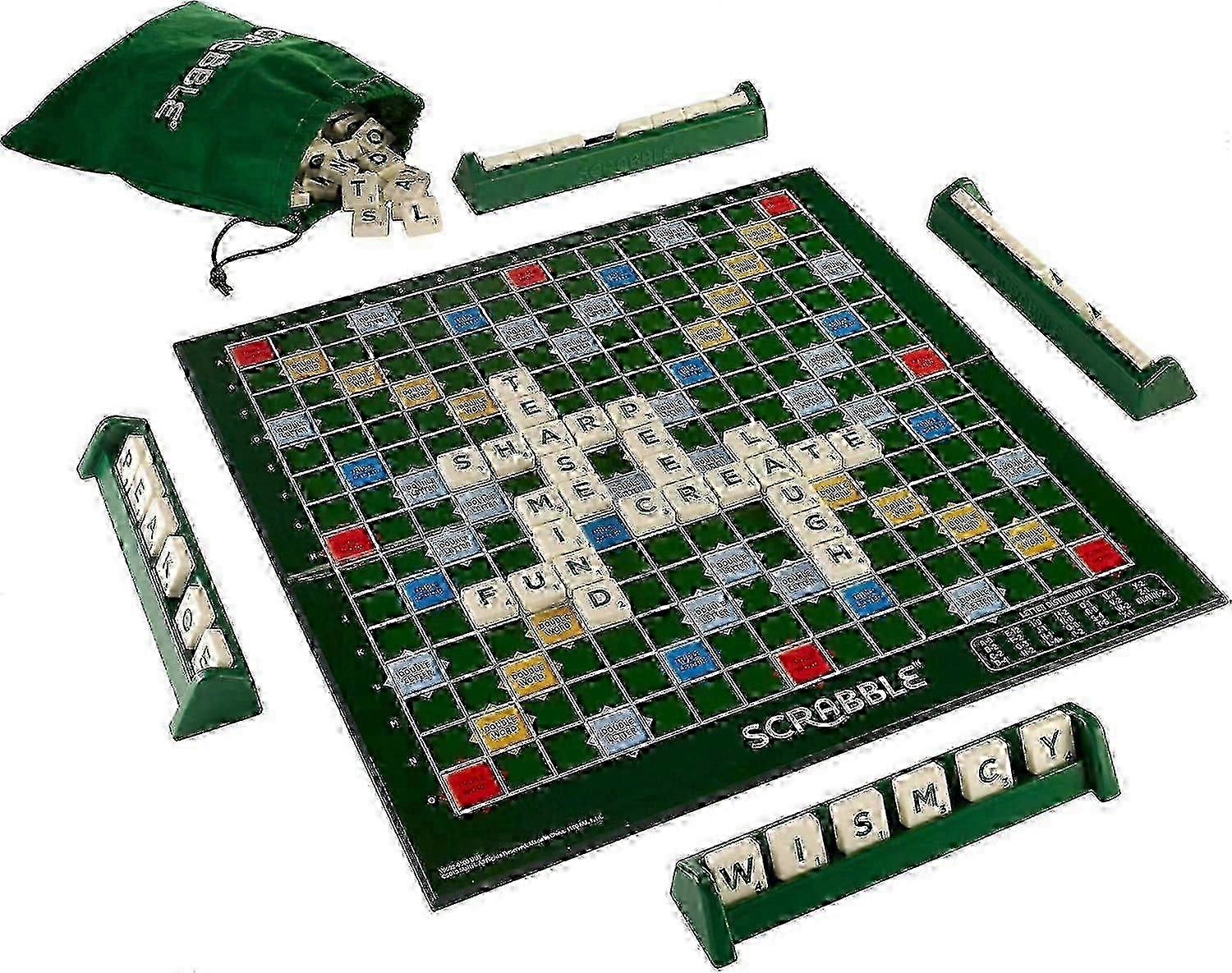 Scrabble Set With Locking Tiles For Family Fun