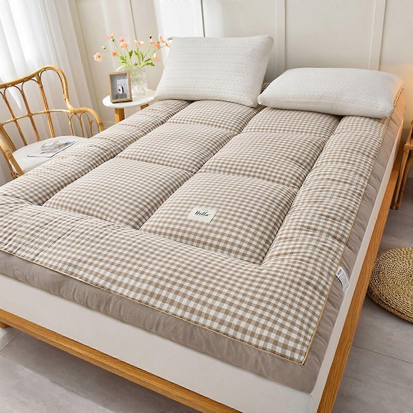 Japanese Tatami Mat Futon Mattress with Ergonomic Spine Support, Foldable Guest Bed 1.5mx1.9