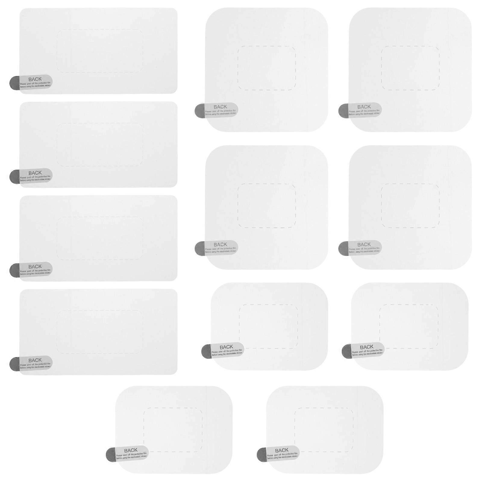 Car Windshield Sticker Pet Static Adhesive Dashcam Films Set 12 Sheets