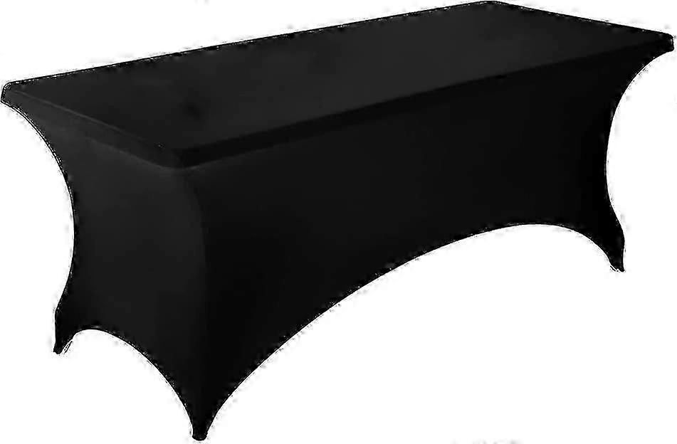 4 Ft Stretch Tablecloth, Polyester Rectangular Tablecloth, Tight Fitting Tablecloth for Special Events