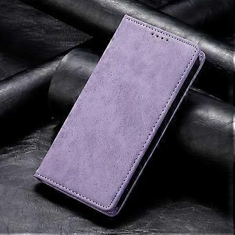 Case For Iphone 13 Pro Max 6.7 Lavender Purple Business Leather Multifunctional Creative Solid Color No12998