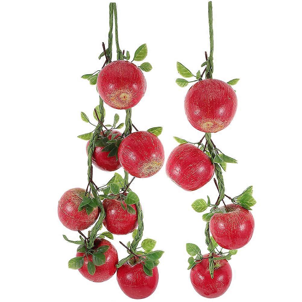 Artificial Pendant Pink Plastic Strings for Decor 3Pcs Simulation