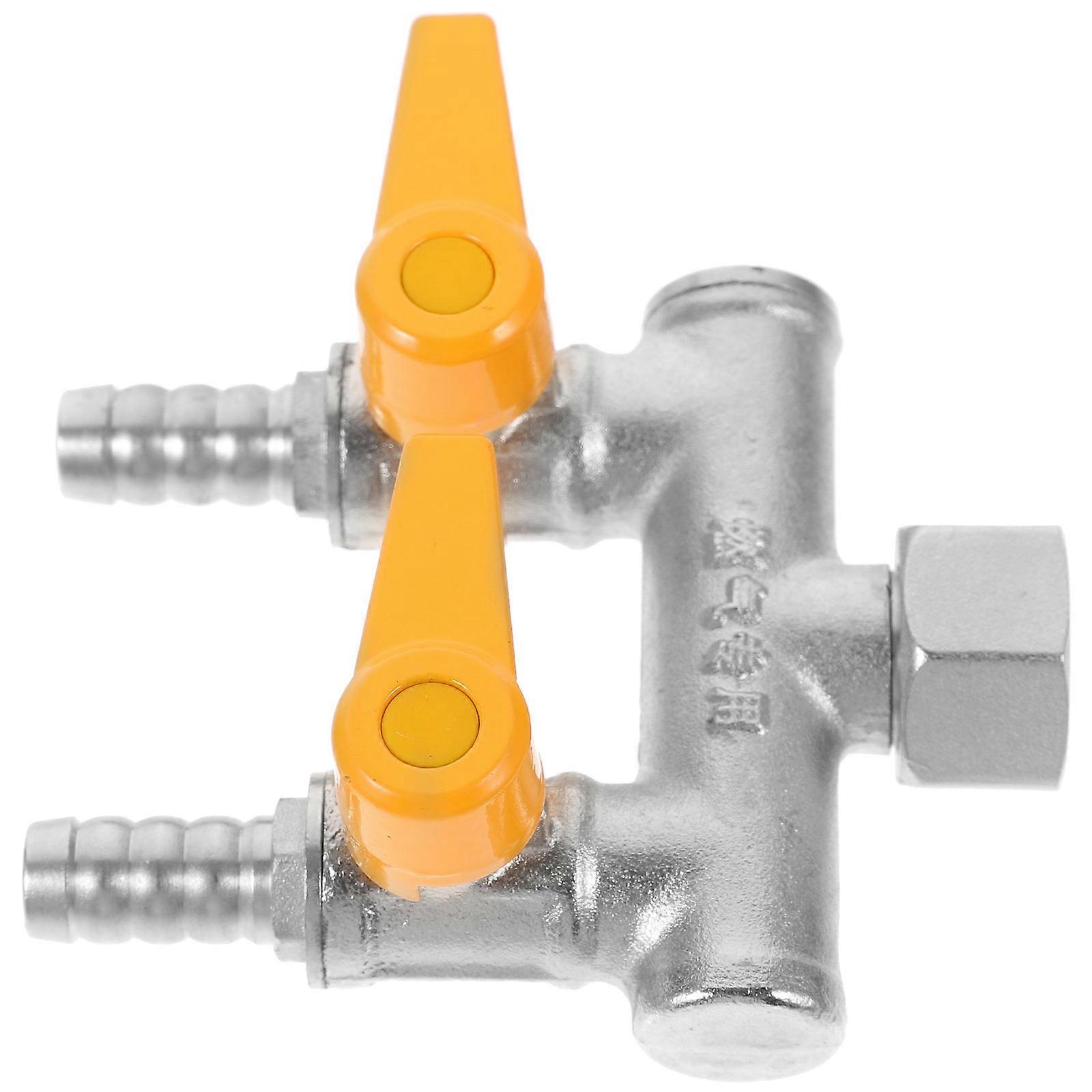 Hose Splitter 3-Way Copper Pipe Fitting with Brass Material Hose Adapter