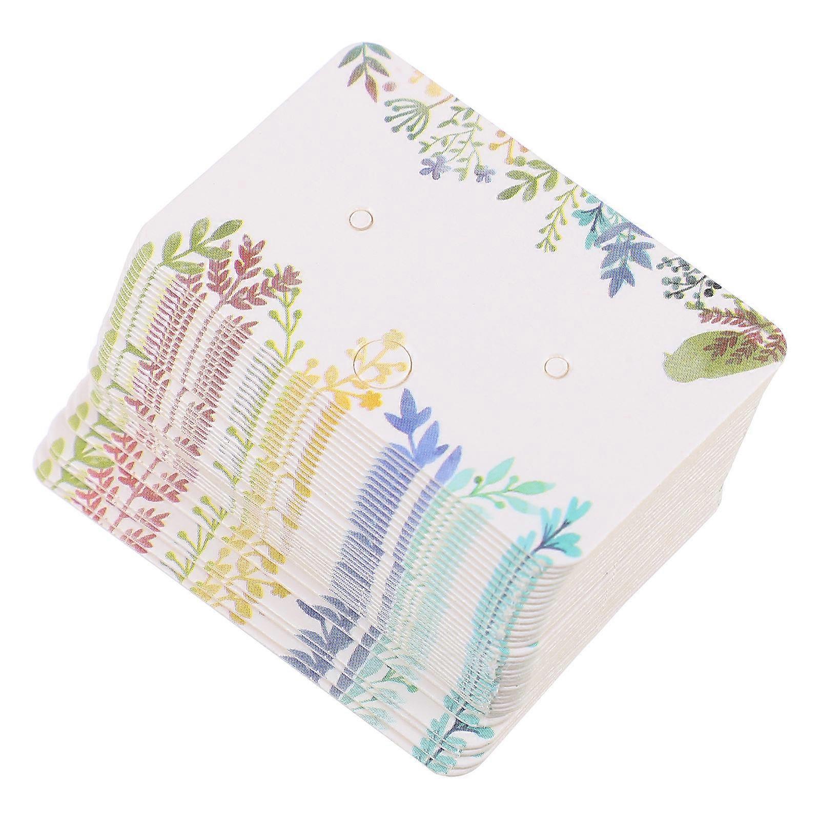 Multi Color Paper Display Cards for Ear Studs Jewelry Storage 100Pcs