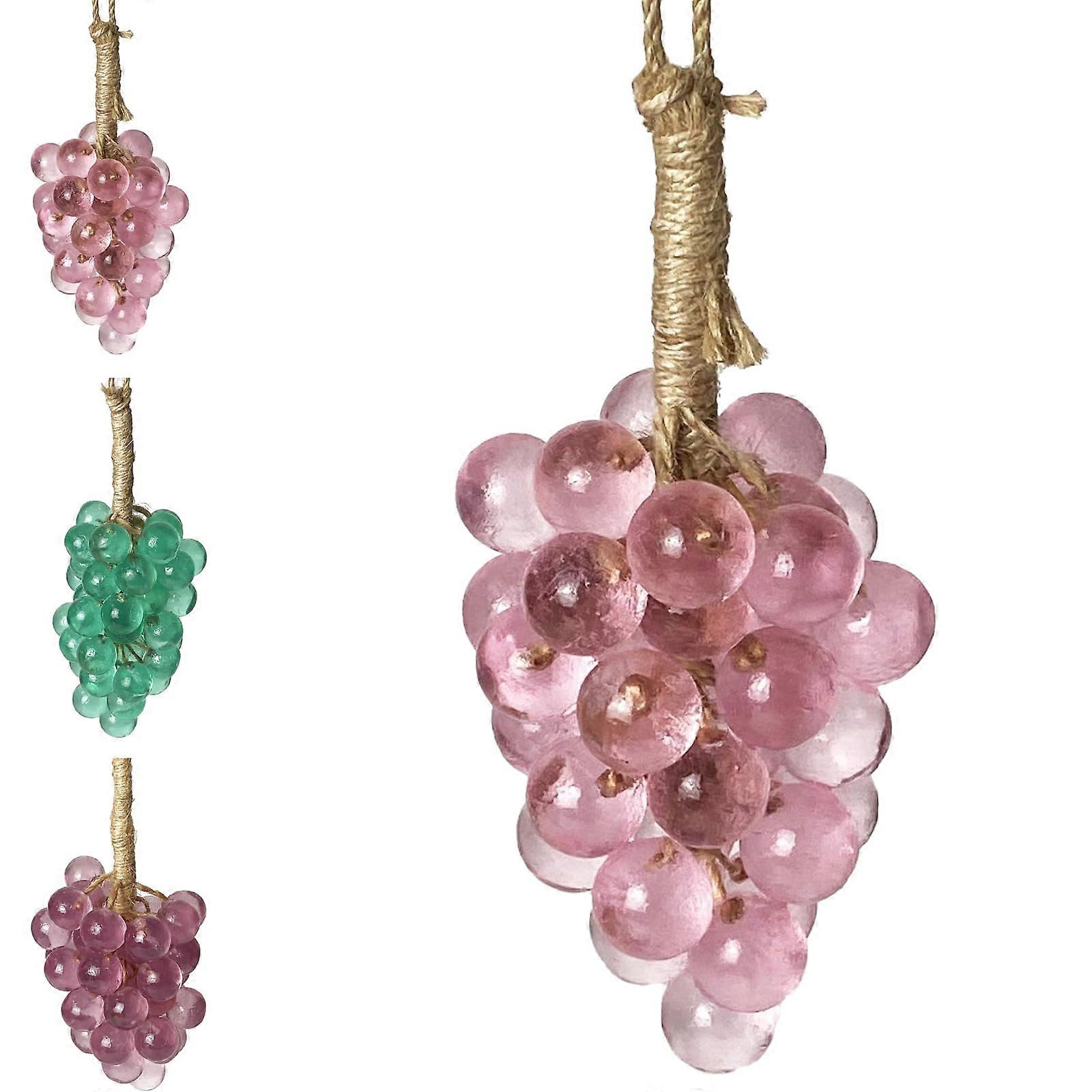 Handmade Grape Soap on a Rope with Realistic Cluster Shape and Refreshing Peach Scent Gift