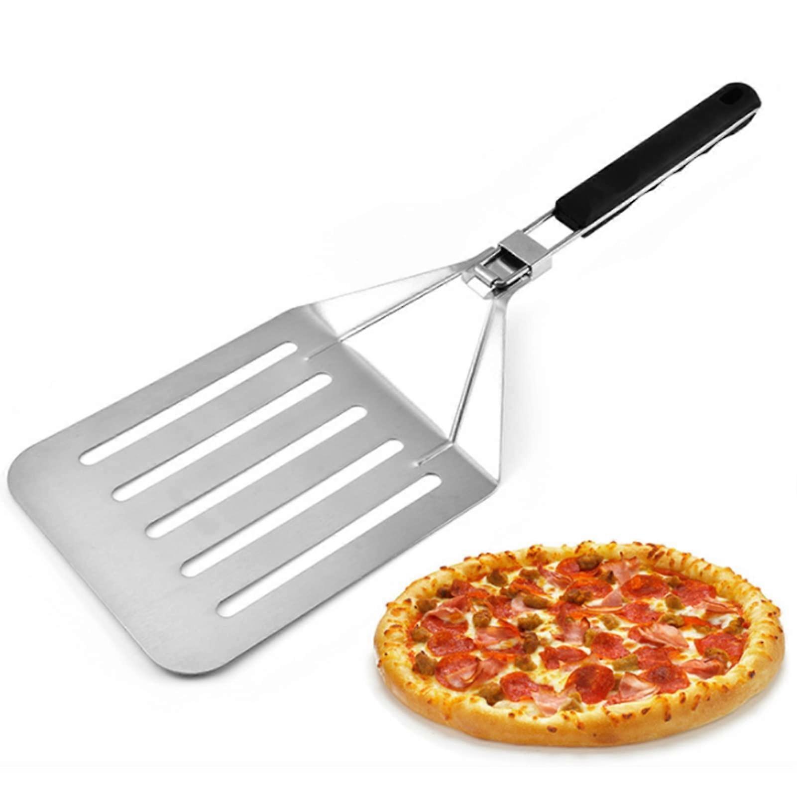 Foldable Aluminum Pizza Peel with Ergonomic Handle for Baking, Pastry, Bread and Dough