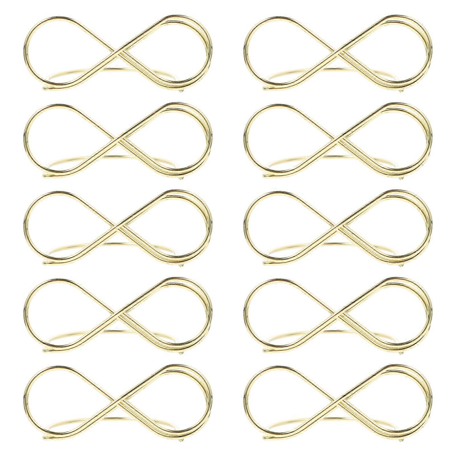 Desktop Decor Metal Memo Clips Holder for Decor 10Pcs