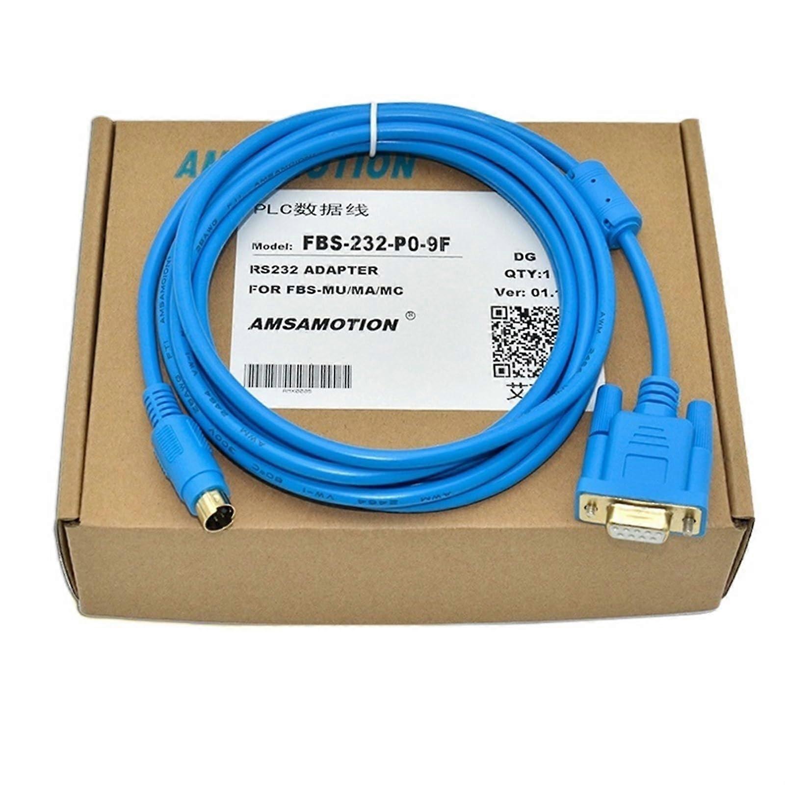PLC Programming Cable FBS232P09F 5m Black Download Data Connection for FBS B1Z Series