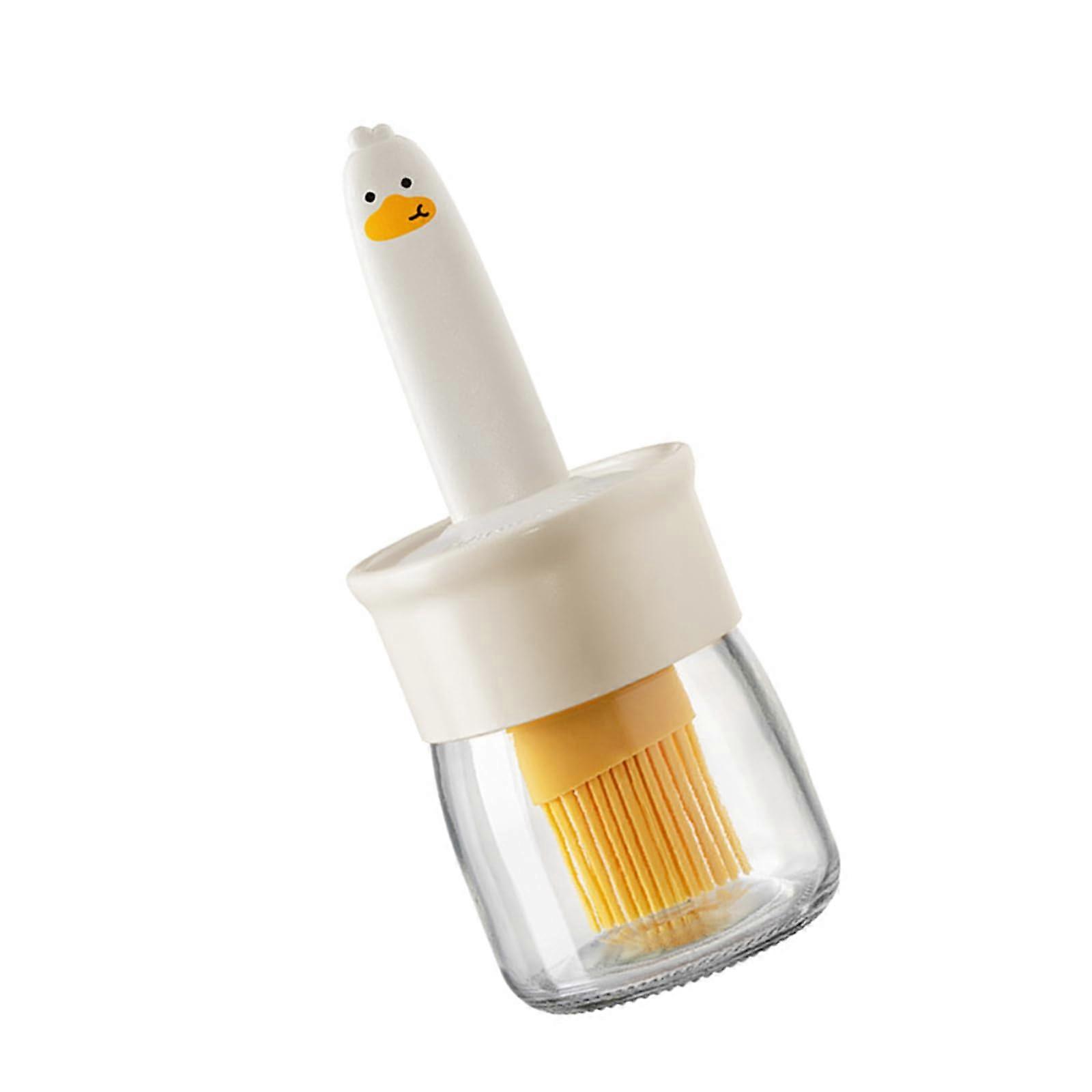 Silicone Basting Brush Heat Resistant for Cooking Baking BBQ and Cake Decorating White