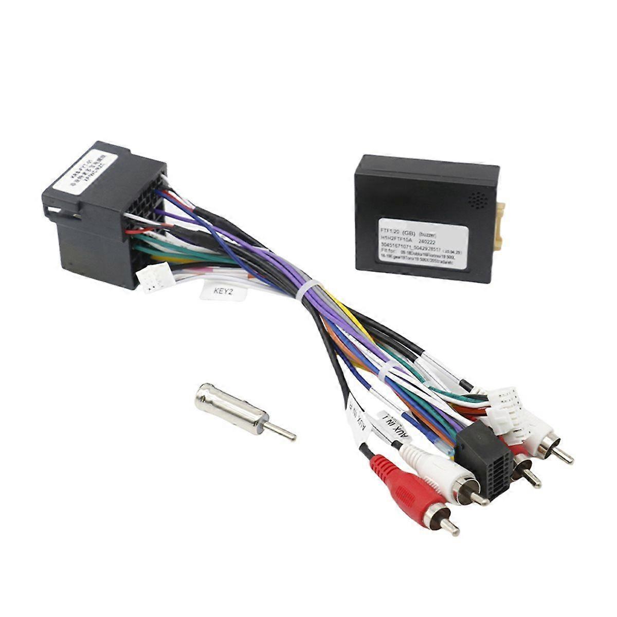 Canbus Box Decoder 16 Pin Car Android Wiring Harness for Doblo Punto 500 ISO Cable Adapter