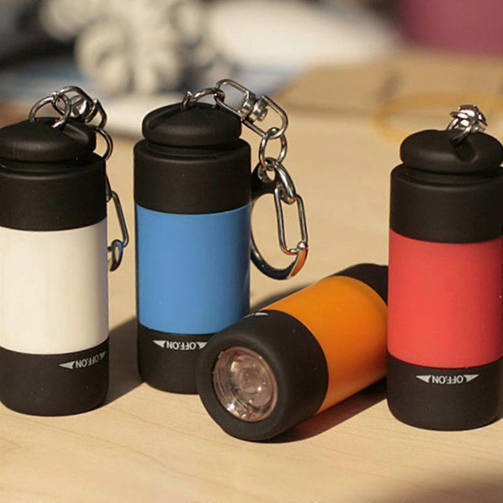 Portable Mini Torch USB Rechargeable LED Flashlight Lamp Pocket Keychain Keyring