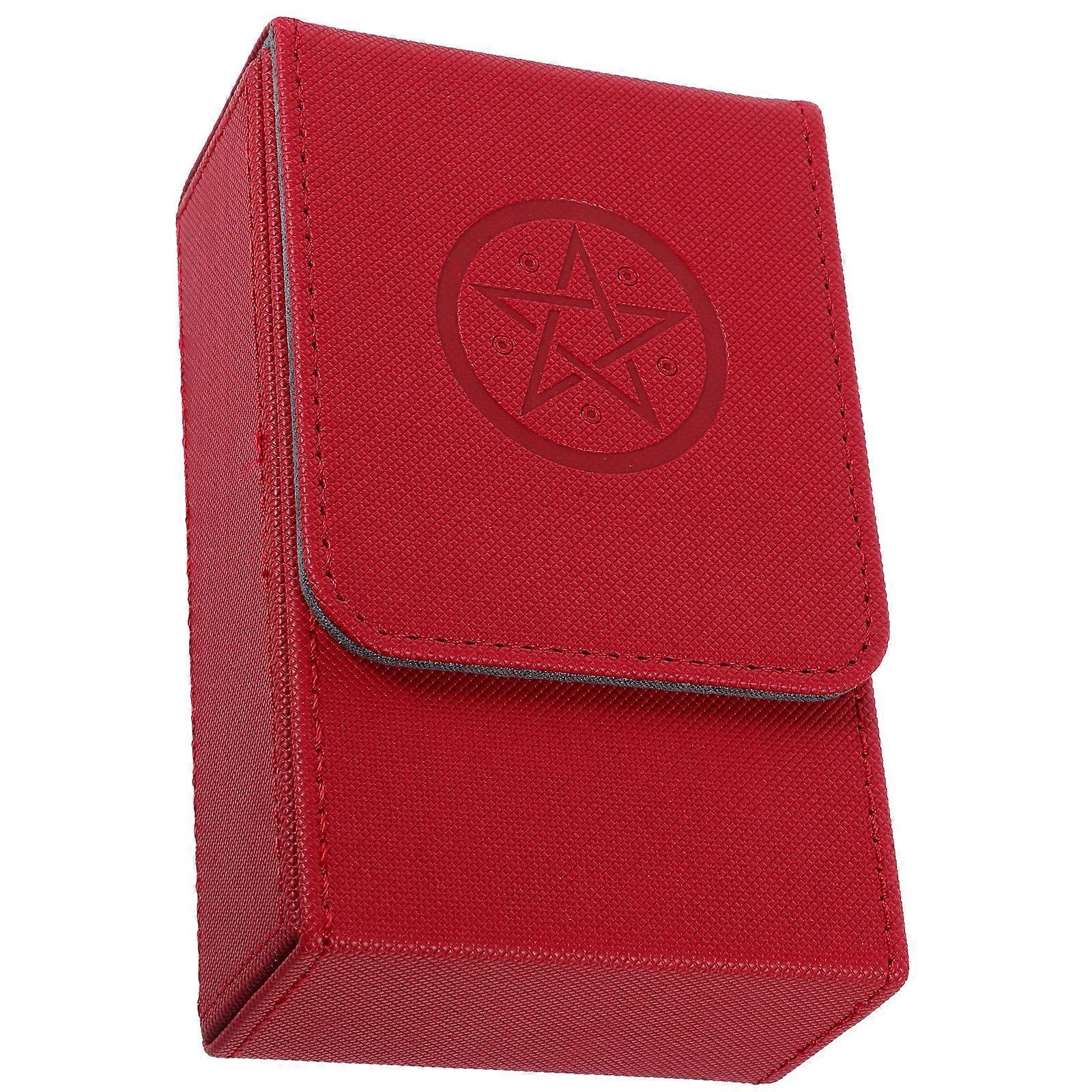 Tarot Cards Storage Box PU Multi-Purpose Box for Storage Practical Use