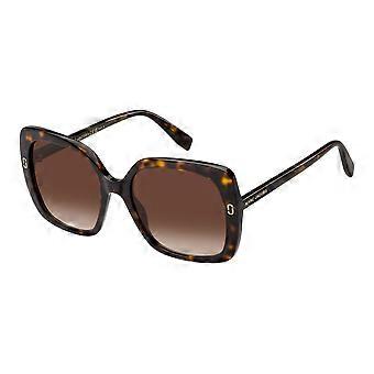 Marc Jacobs Sonnenbrille MJ 1138/S Dunkelhavana/Braun getönt 56/19/140 Damen