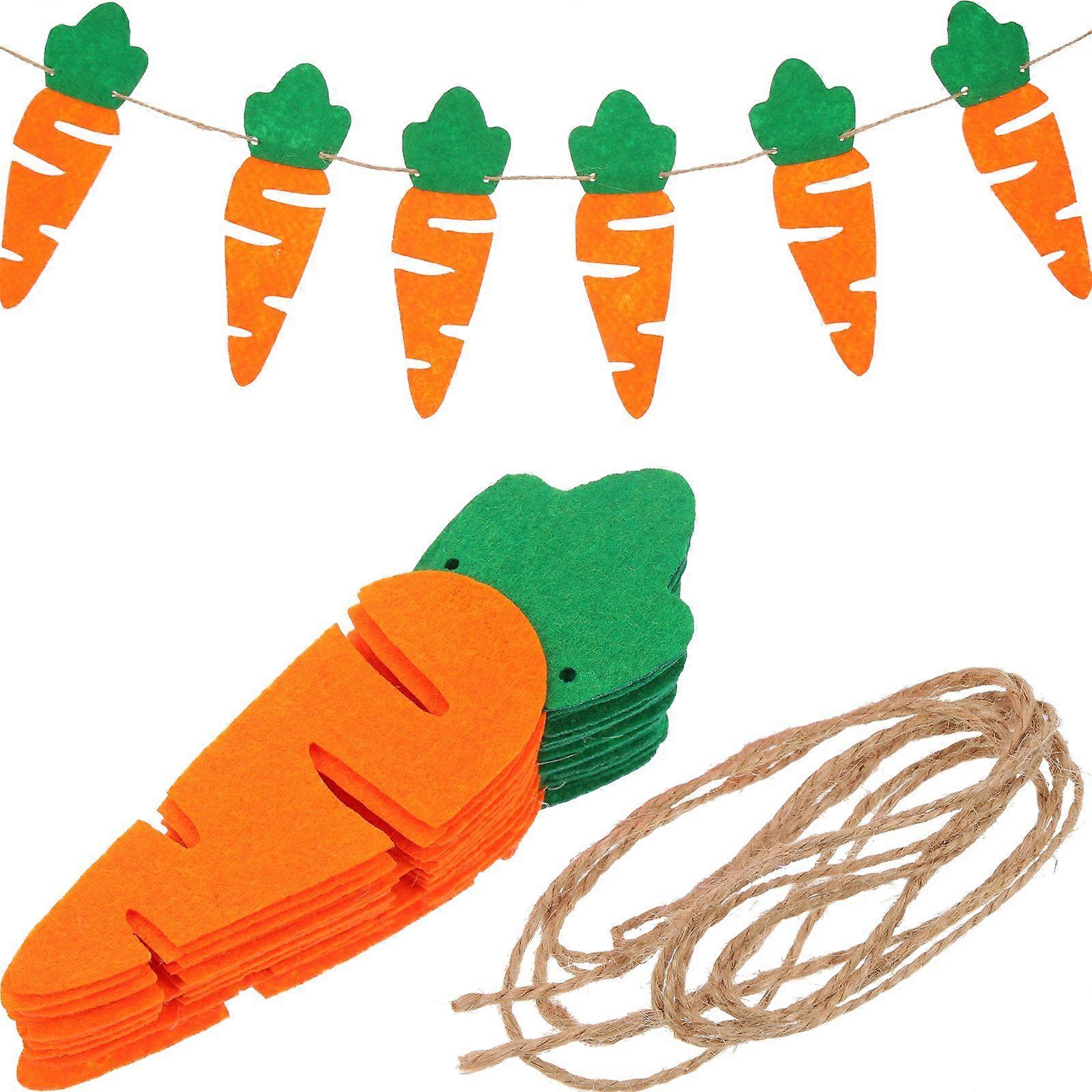 Easter Carrot Banner Garland Decoration Easter Banner Easter Bunting Decoration