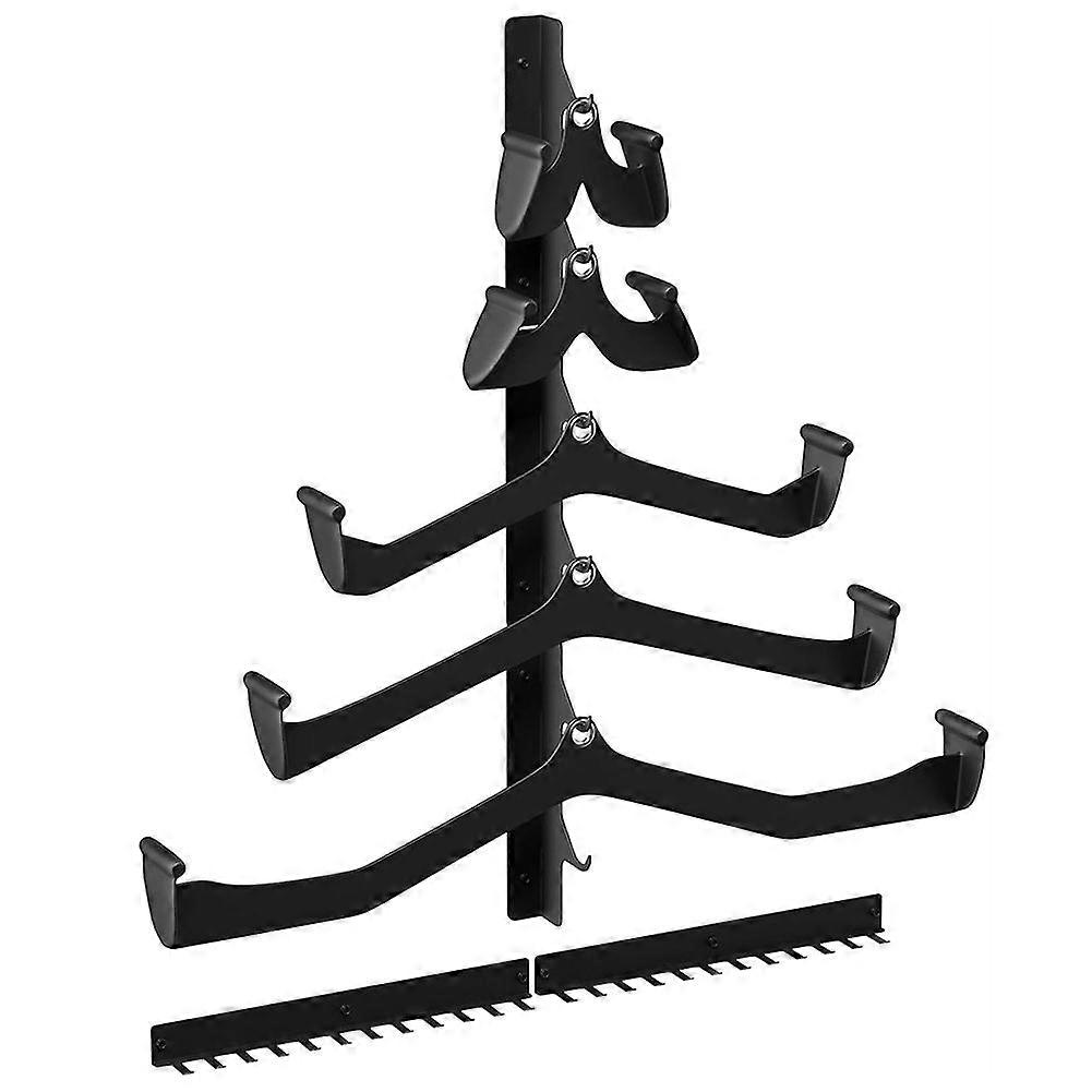 Lat Pull Down Bar Storage Rack Wall Mount,Gym Storage Wall Organizer for Lat Pulldown Attachments Cable Attachment