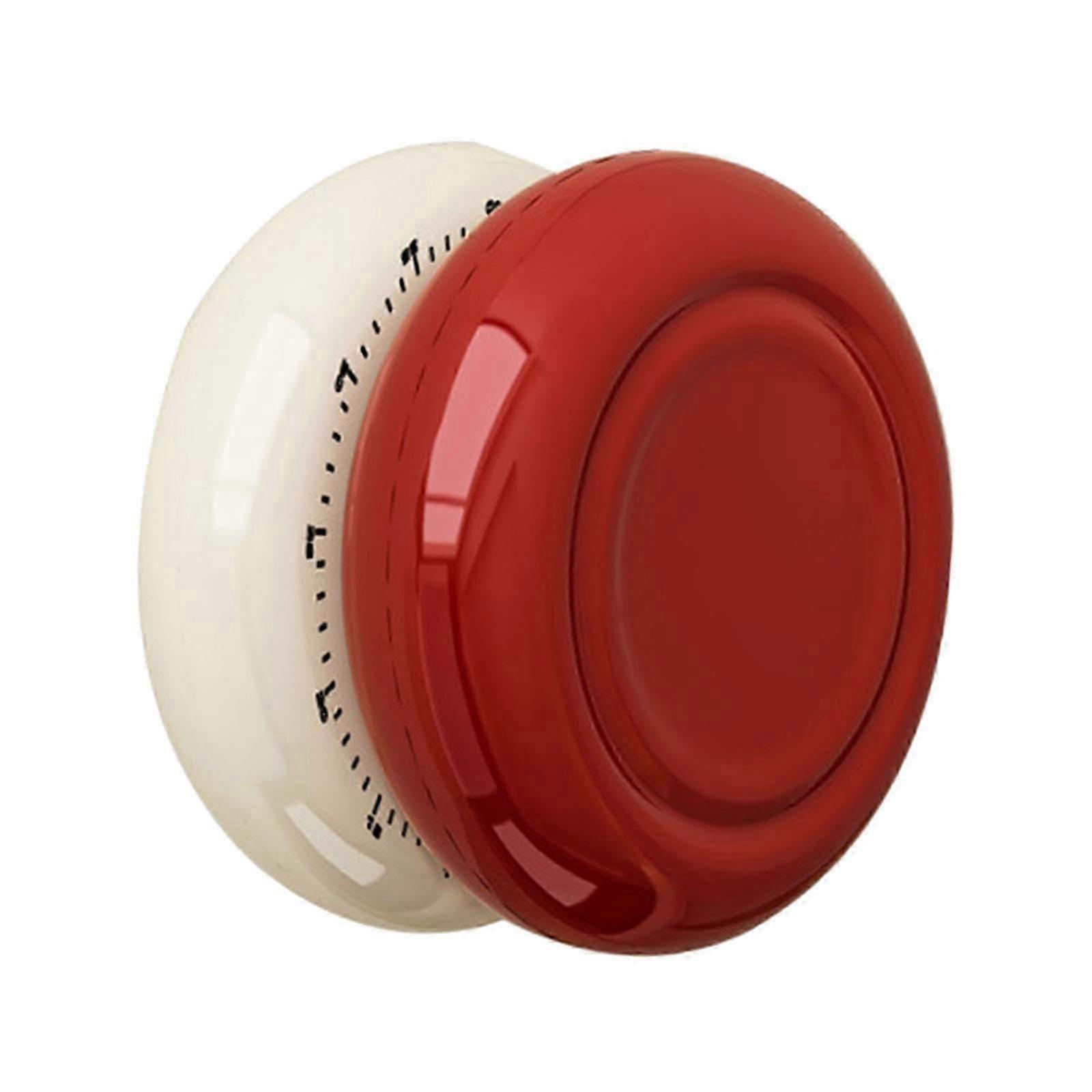 Time Management Tool Magnetic Count Down Timer Mechanical Dials Operation Cooking Baking Fitness Study Essential  White