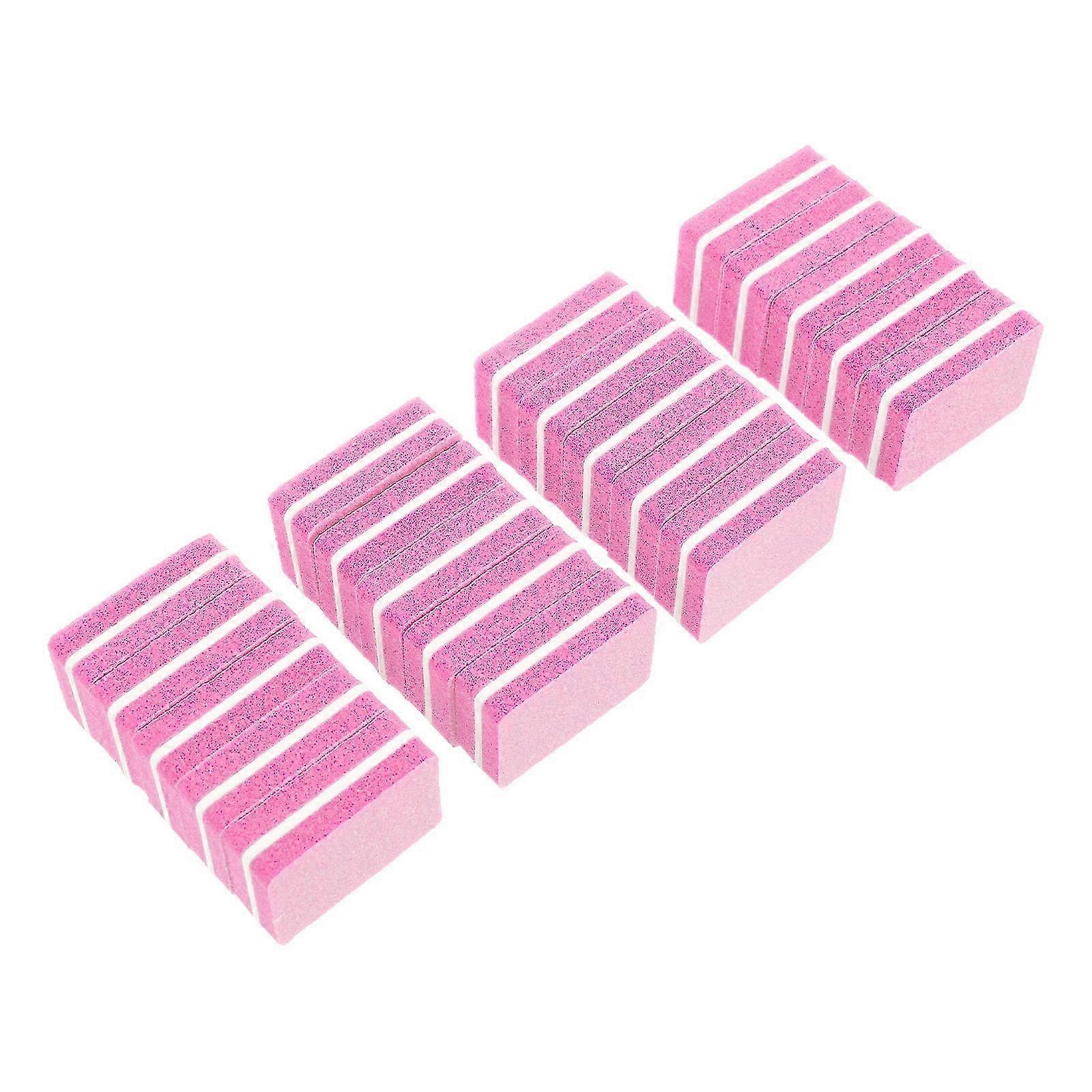 Mini Sponge Nail File Block for Manicure Use 50Pcs Pink Eva Material