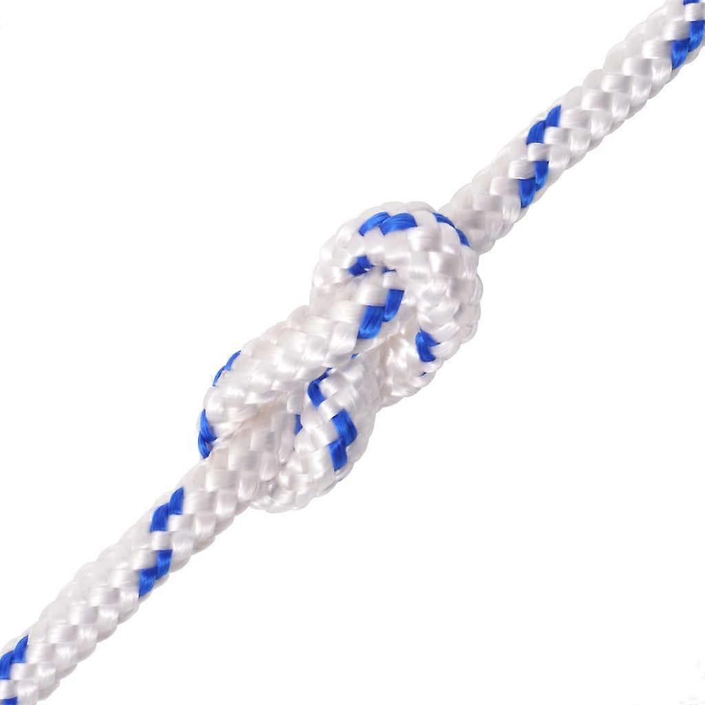 vidaXL Boot touw 12 mm 250 m polypropyleen wit