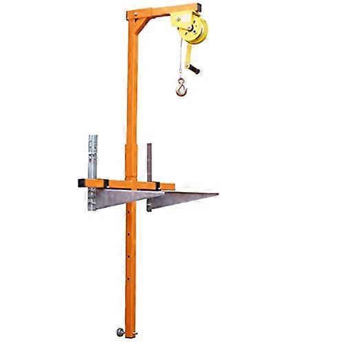 Air Conditioner Lifting Crane with SelfLocking Manual Winch, Folding Bracket, 15m Wire Rope