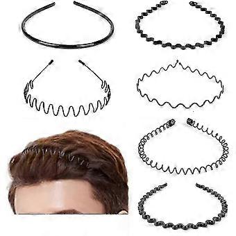 6 Pack Headbands Men's Metal Hair Ties Women's Hair Ties Grooming Treatment