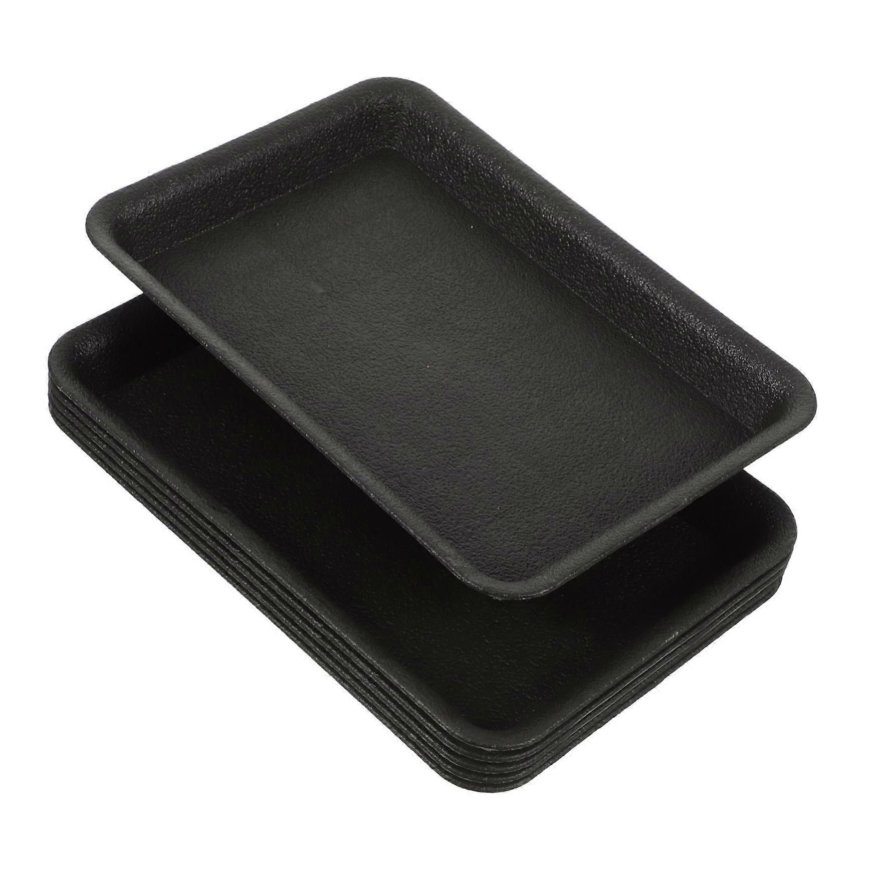 6pcs Rectangular Plant Pot Trays Set for Outdoor and Windowsill Planter Water Collection